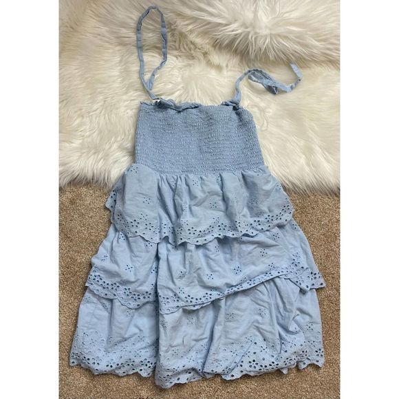 American Eagle Outfitters Dresses & Skirts - American Eagle Outfitters Women's Size Small Dress Blue Tiered Sleeveless